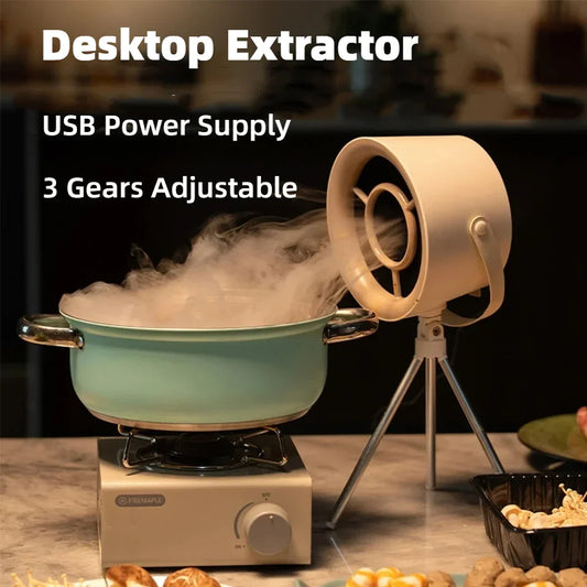 2024 New Portable Desktop Exhaust Fan Small Kitchen Hood